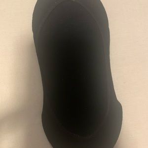 Set of 4 pair of black no show socks.  New.